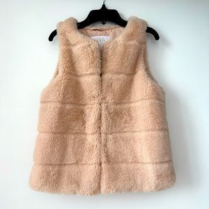 Zara Kids faux fur vest